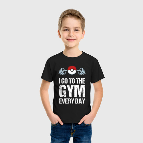 Детская футболка хлопок Gym Everyday, цвет черный - фото 3