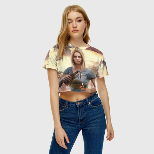 Женская футболка Crop-top 3D Фар Край 5, цвет 3D печать - фото 3