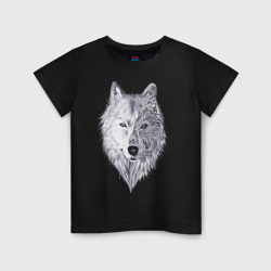 Детская футболка хлопок Рисованный волк