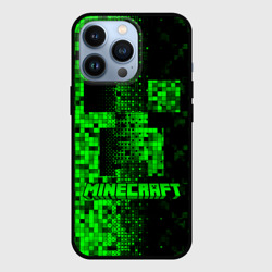 Чехол для iPhone 13 Pro Крипер стилизованный Майнкрафт