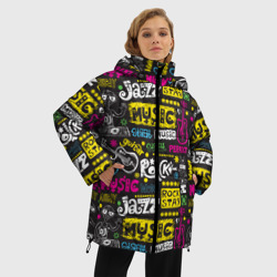 Женская зимняя куртка Oversize Музыка - фото 2