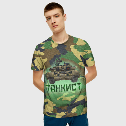 Мужская футболка 3D Танкист (Т-90) Фото 01