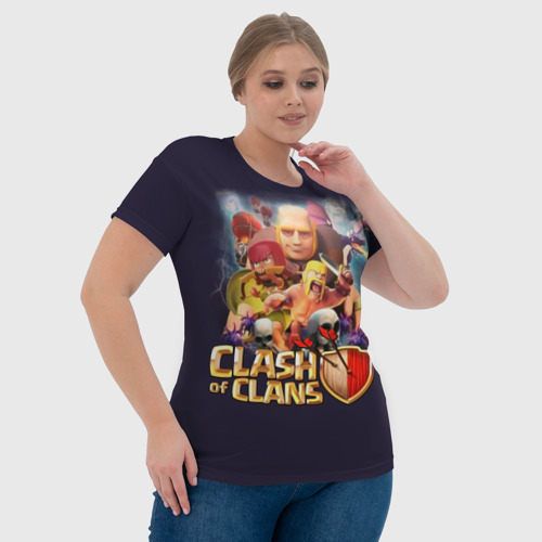 Женская футболка 3D Clash of Clans, цвет 3D печать - фото 6