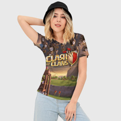 Женская футболка 3D Slim Clash of Clans 3 - фото 2