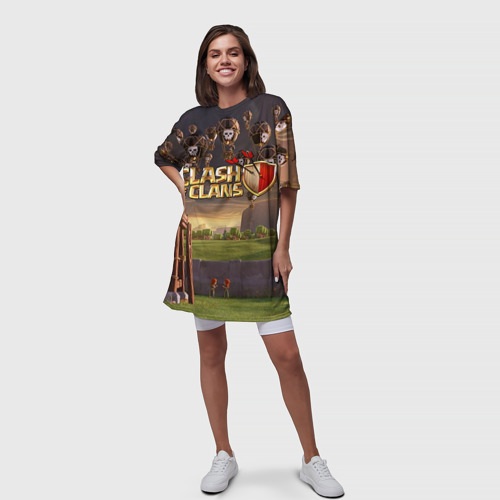 Платье-футболка 3D Clash of Clans 3, цвет 3D печать - фото 5