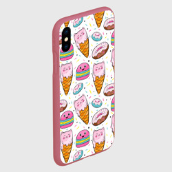 Чехол для iPhone XS Max матовый Сладкие котики - фото 2
