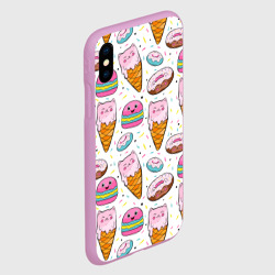 Чехол для iPhone XS Max матовый Сладкие котики - фото 2