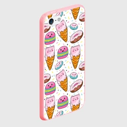 Чехол для iPhone 5/5S матовый Сладкие котики - фото 2