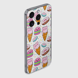 Чехол для iPhone 15 Pro Max силиконовый с защитой камеры Сладкие котики - фото 2