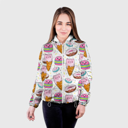 Женская куртка 3D Сладкие котики - фото 2