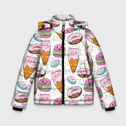 Зимняя куртка для мальчиков 3D Сладкие котики