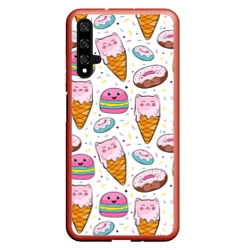 Чехол для Honor 20 Сладкие котики