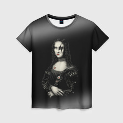 Женская футболка 3D Мона Лиза рокерша