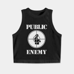 Женская укороченная майка-топ хлопок PE