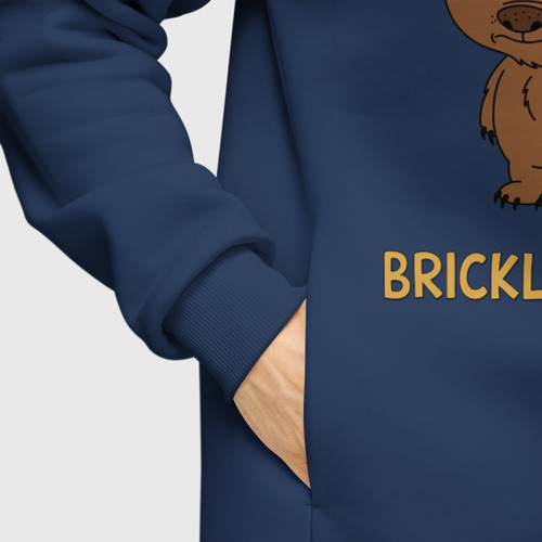 Мужское худи Oversize хлопок Malloy Brickleberry, цвет темно-синий - фото 8