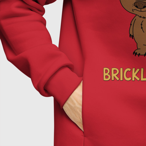 Мужское худи Oversize хлопок Malloy Brickleberry, цвет красный - фото 8