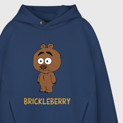 Мужское худи Oversize хлопок Malloy Brickleberry, цвет темно-синий - фото 4