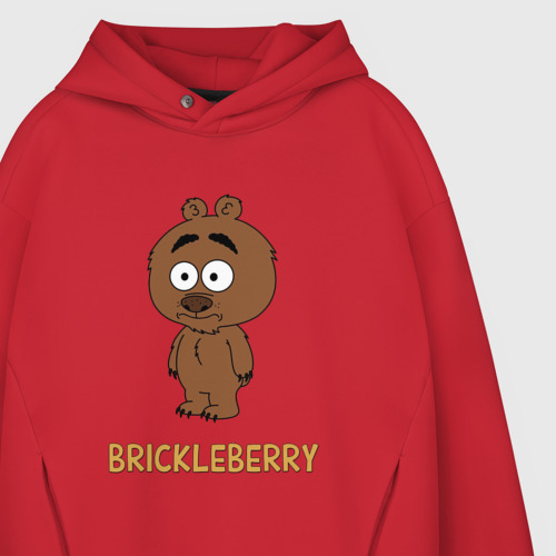 Мужское худи Oversize хлопок Malloy Brickleberry, цвет красный - фото 4