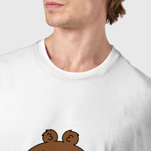 Мужская футболка хлопок Malloy Brickleberry, цвет белый - фото 6