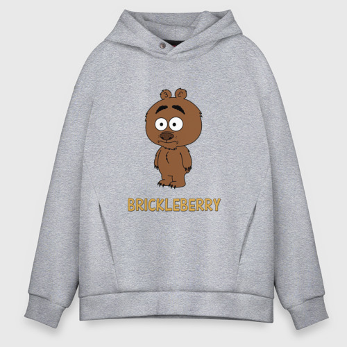 Мужское худи Oversize хлопок Malloy Brickleberry, цвет меланж