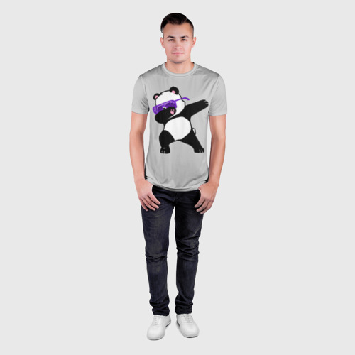 Мужская футболка 3D Slim Panda , цвет 3D печать - фото 4