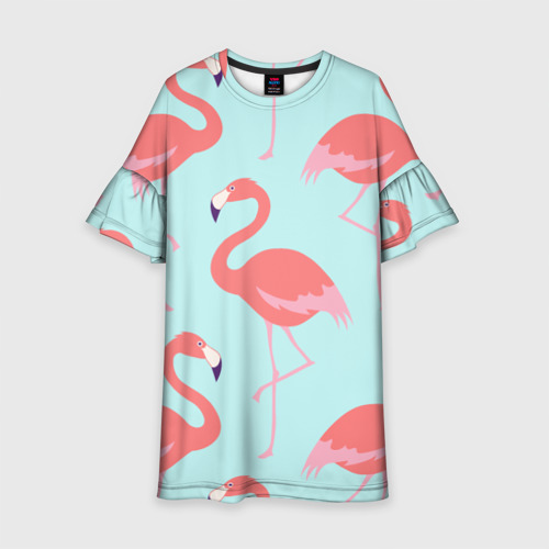 Детское платье 3D Flamingos pattern