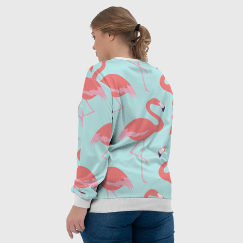 Женский свитшот 3D Flamingos pattern - фото 7