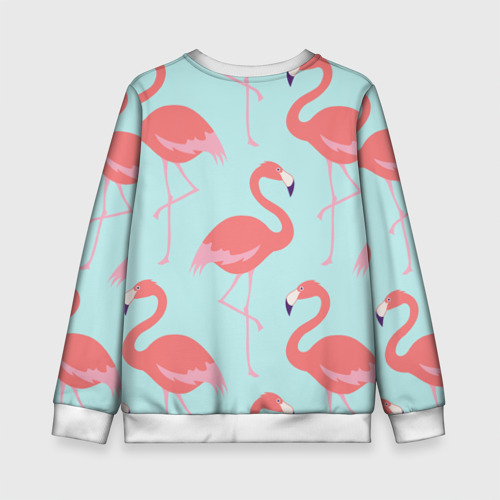 Детский свитшот 3D Flamingos pattern, цвет 3D печать - фото 2