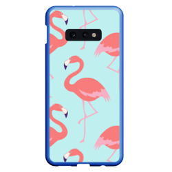 Чехол для Samsung S10E Flamingos pattern