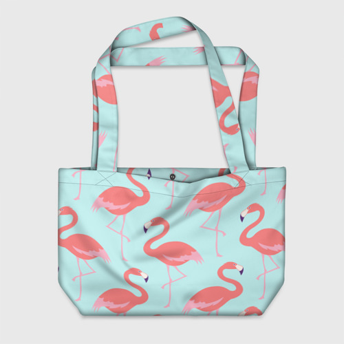 Пляжная сумка 3D Flamingos pattern