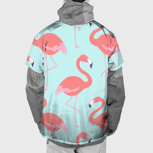 Накидка на куртку 3D Flamingos pattern, цвет 3D печать - фото 2