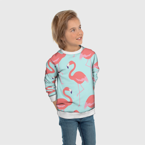 Детский свитшот 3D Flamingos pattern - фото 5