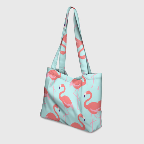 Пляжная сумка 3D Flamingos pattern - фото 3