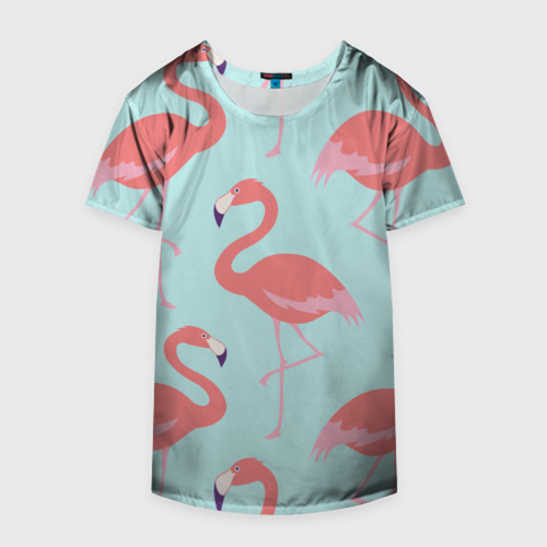 Накидка на куртку 3D Flamingos pattern, цвет 3D печать - фото 4