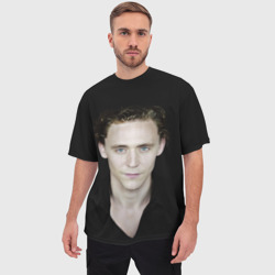 Мужская футболка oversize 3D Том Хиддлстон - фото 2