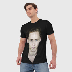 Мужская футболка 3D Том Хиддлстон - фото 2