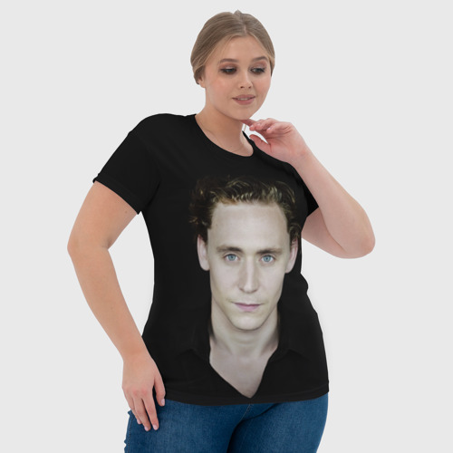 Женская футболка 3D Том Хиддлстон, цвет 3D печать - фото 6