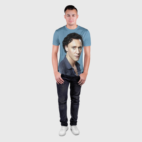 Мужская футболка 3D Slim Tom Hiddleston, цвет 3D печать - фото 4