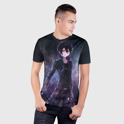 Мужская футболка 3D Slim Kirito стоит, цвет 3D печать - фото 3