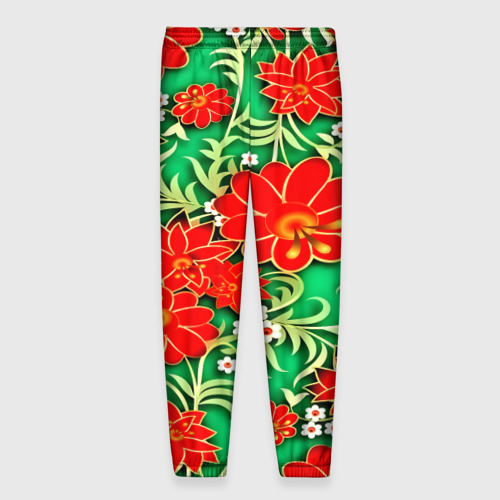 Мужские брюки 3D Узор из цветов - фото 2