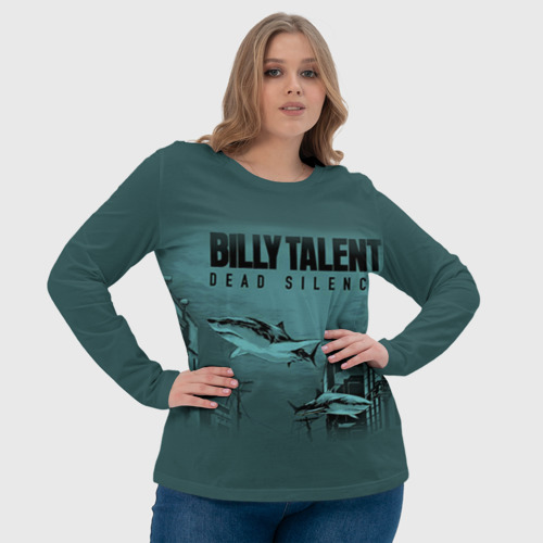 Женский лонгслив 3D Billy talent 10, цвет 3D печать - фото 6