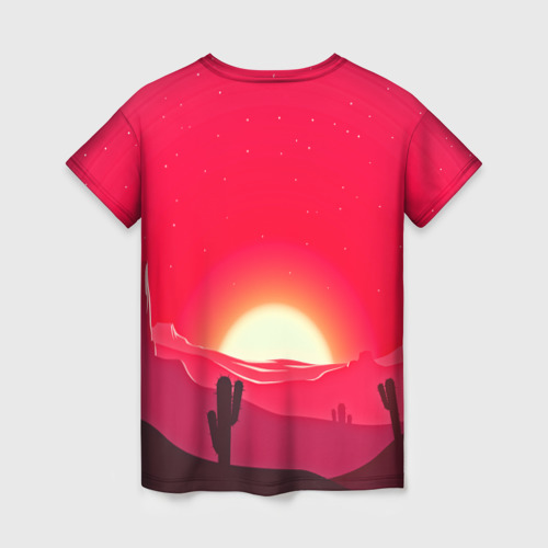 Женская футболка 3D Gorgeous sunset, цвет 3D печать - фото 2