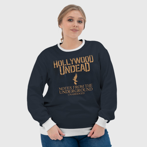 Женский свитшот 3D Hollywood Undead, цвет 3D печать - фото 6