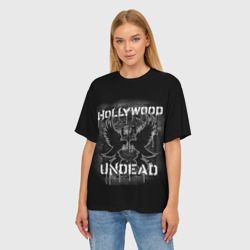 Женская футболка oversize 3D Hollywood Undead 10 - фото 2