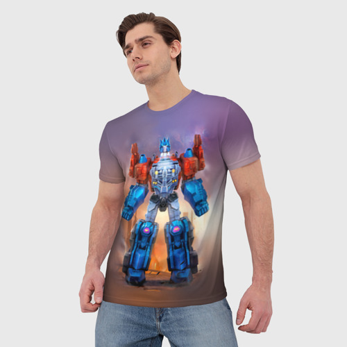 Мужская футболка 3D Трансформеры, цвет 3D печать - фото 3