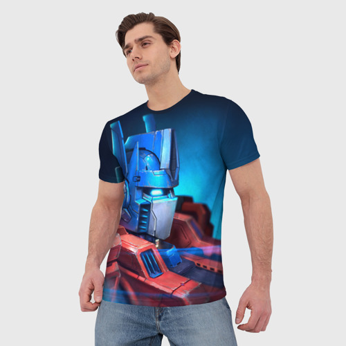Мужская футболка 3D Трансформеры, цвет 3D печать - фото 3