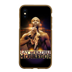 Чехол для iPhone XS Max матовый Mayweather vs McGregor