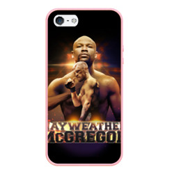 Чехол для iPhone 5/5S матовый Mayweather vs McGregor