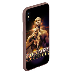 Чехол для iPhone XS Max матовый Mayweather vs McGregor - фото 2