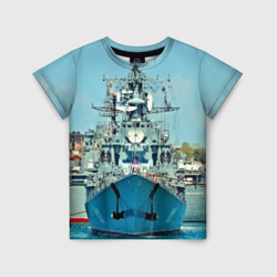 Детская футболка 3D Сторожевой корабль